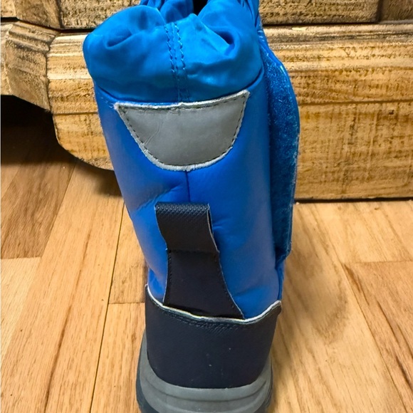 Lands’ End Blue Kid’s Snow/Rain Blue Puffer Boots. Insulated, Pull-On. Size: 12M - Picture 4 of 11